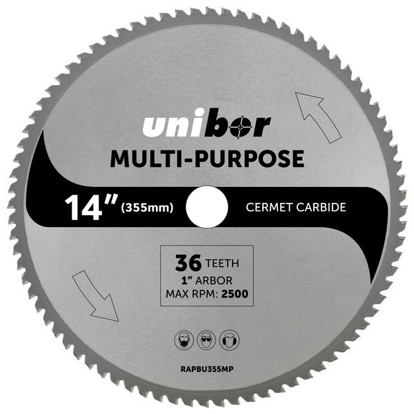 Unibor 14" Cermet Multi-Purpose Blade RAPBU355MP